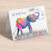 Va Bien Bientôt ! Eléphant aquarelle