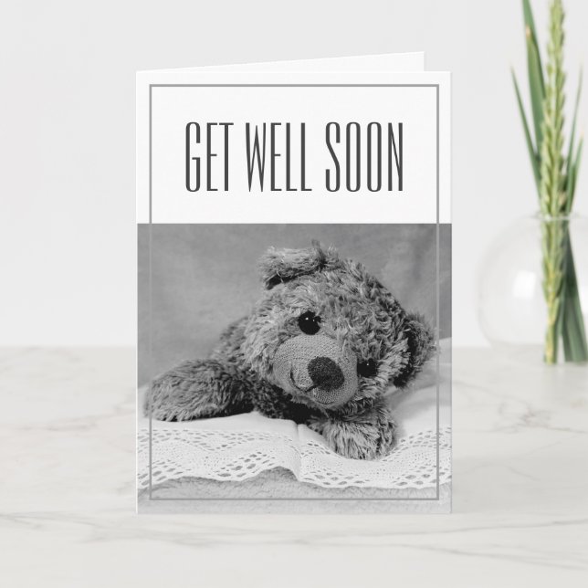 Carte Va Bien Bientôt Teddy Bear (Devant)