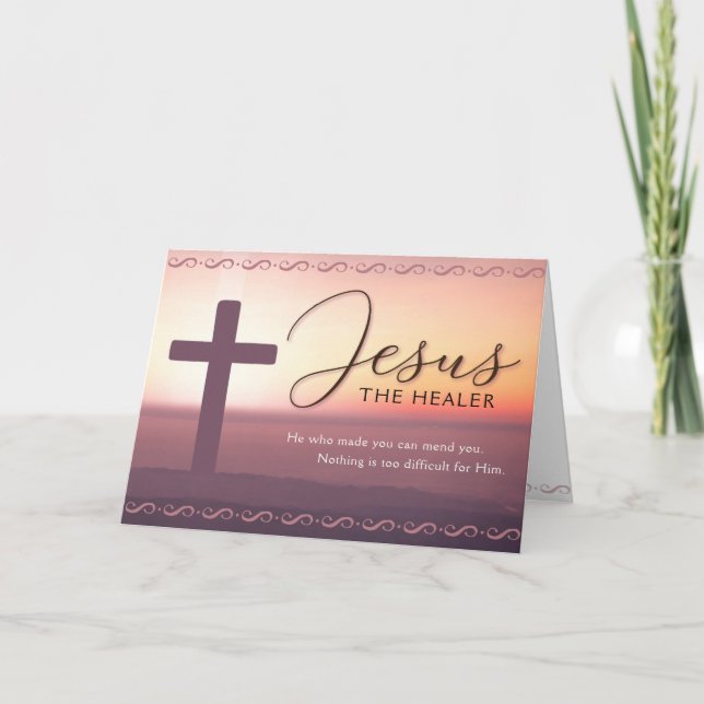 Carte Va Bien, Jésus Le Guérisseur, Peut Te Remédier Car (Devant)