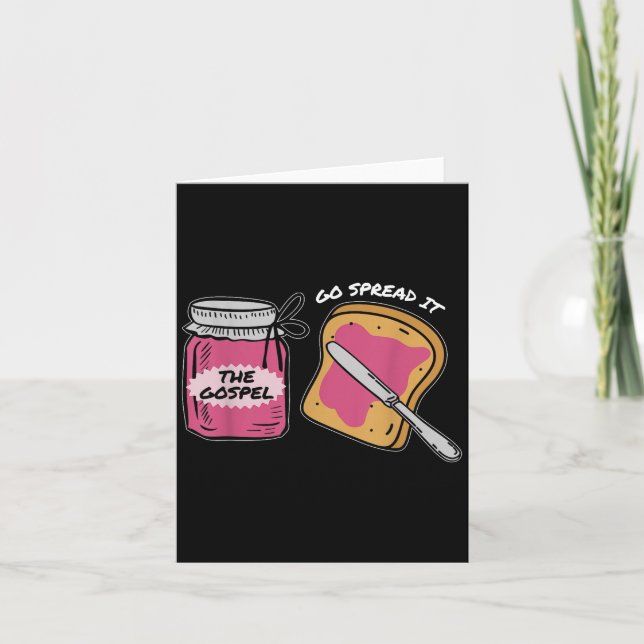 Carte Va La Répandre Évangile, Drôle Verse Bible (Devant)