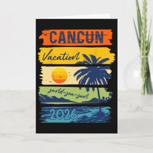 Carte Vacances à Cancun 2026 Mer Sable Plage Voyage d'ét