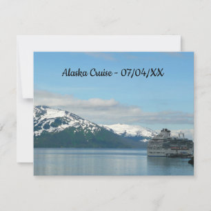 Carte Vacances de croisière en Alaska Photographie de vo