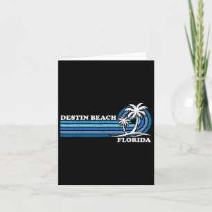 Carte Vacances de famille rétro vintage Floride Destin B