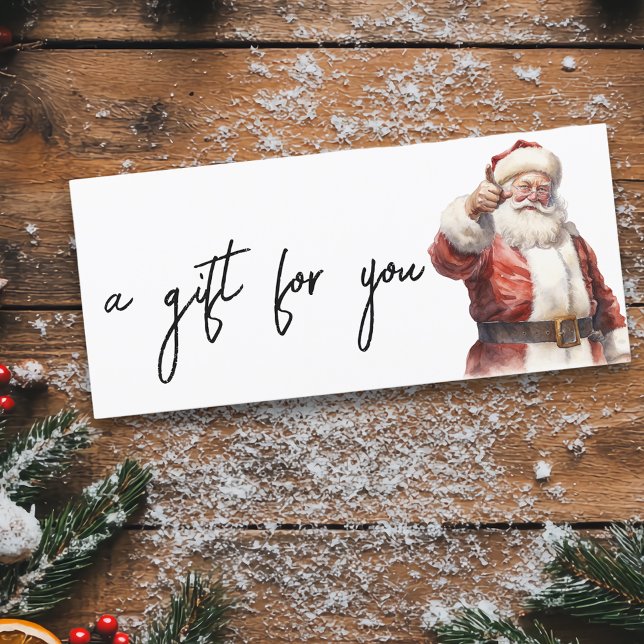 Carte Vacances de Noël Santa Aquarelle (Créateur téléchargé)