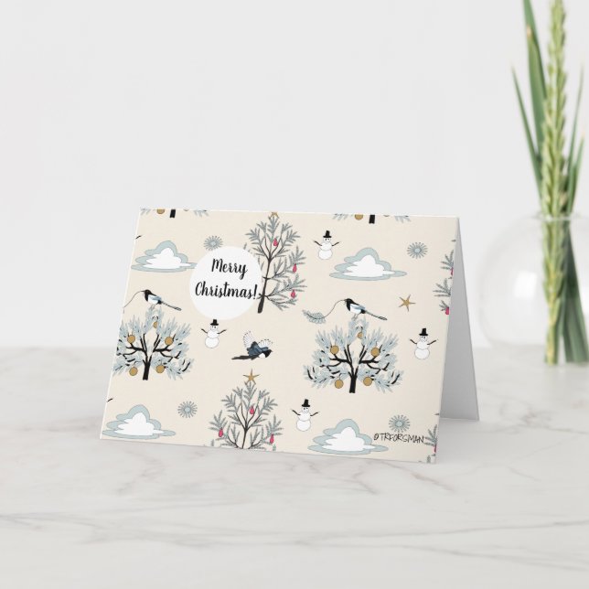 Carte Vacances de pie (Devant)