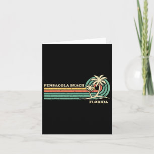 Carte Vacances d'été rétro vintage Floride Pensacola Be
