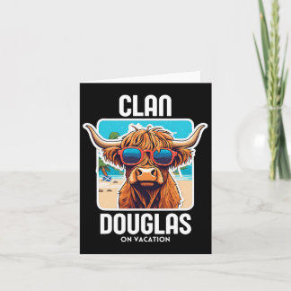 Carte Vacances du clan Douglas Nom de famille écossais F