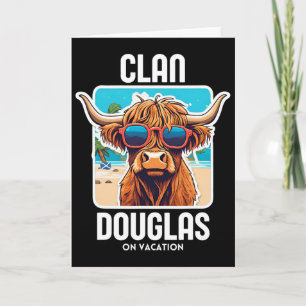 Carte Vacances du clan Douglas Nom de famille écossais F