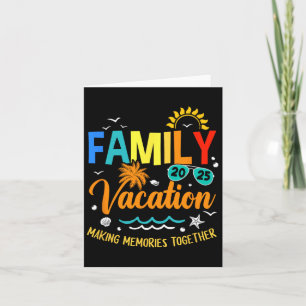 Carte Vacances en famille 2025 Créer des souvenirs ensem