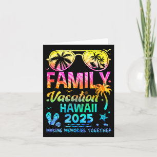 Carte Vacances en famille 2025 Hawaii Souvenirs communs 