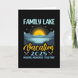Carte Vacances en famille au lac 2025 Camping Randonnée