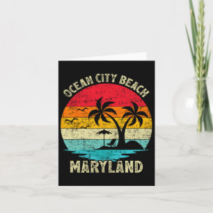 Carte Vacances en famille vintage rétro Maryland Ocean C