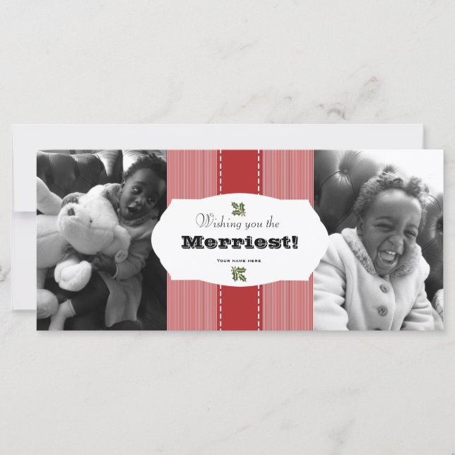 Carte Vacances les plus agréables avec Holly ! (Devant)