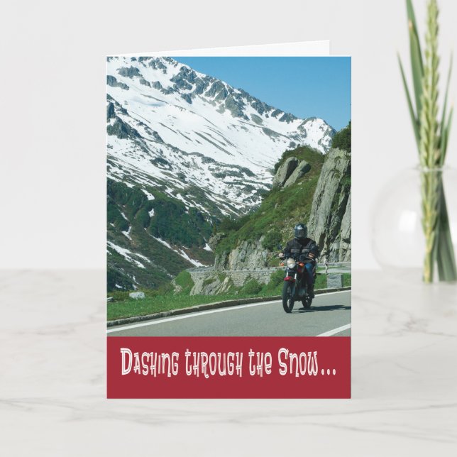 Carte Vacances moto amusantes (Devant)
