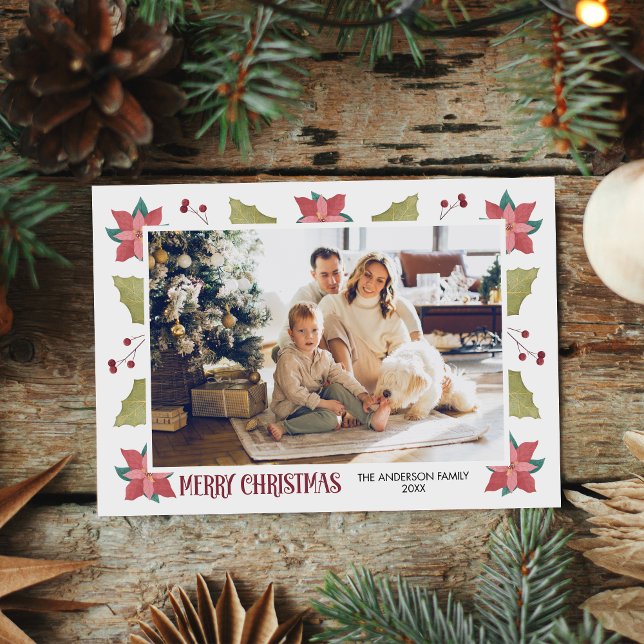 Carte Vacances Photo Famille de Noël Waterton (Créateur téléchargé)