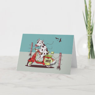 Carte Vache à vélo