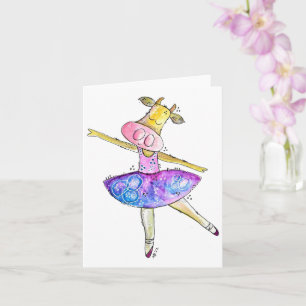 Carte Vache blanche mignonne