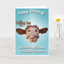 Vache Cheeky, Humour de la vieillesse, Knickers