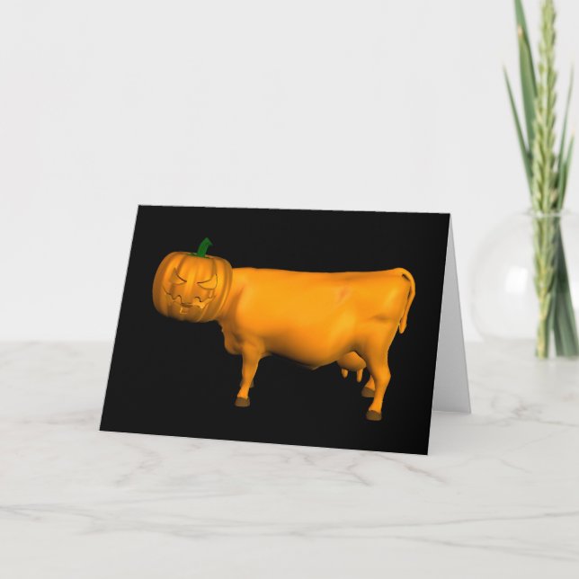 Carte Vache d'Halloween (Devant)