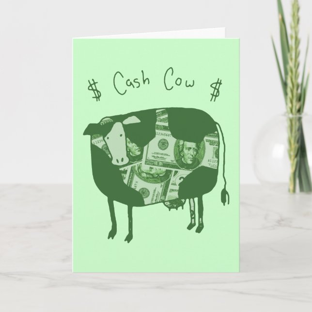 Carte Vache en espèces (Devant)