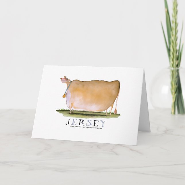 Carte vache jersey, tony fernandes (Devant)