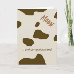 Carte VACHE PEAU brun