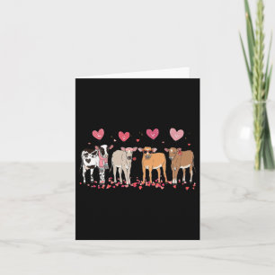 Carte Vache Valentine Saint-Valentin Cute Vache Valentin