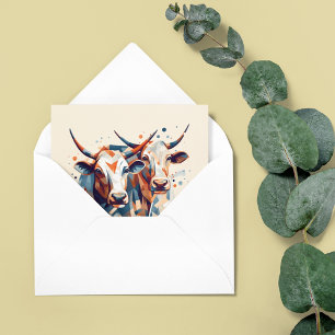 Carte Vaches Abstraites personnalisables