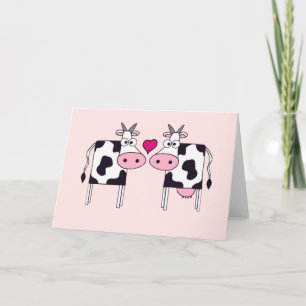 Carte Vaches amoureuses