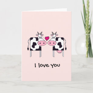 Carte Vaches amoureuses