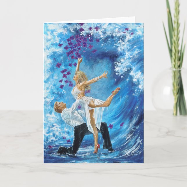 Carte Vague bleue (Devant)