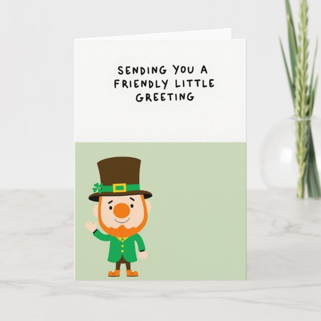 Carte Vague Leprechaun Vert (Devant)