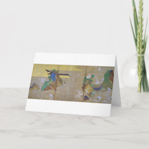 Carte Vagues à Matsushima (gauche), Tawaraya Sotatsu