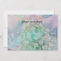 VAGUES ABSTRAITES, Turquoise, Mariage Vert Bleu