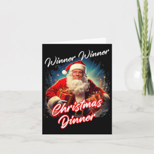 Carte Vainqueur du dîner de Noël - Président Trump S