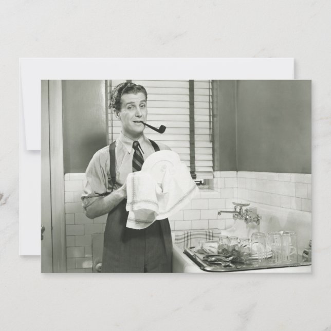 Carte Vaisselle pour homme (Devant)