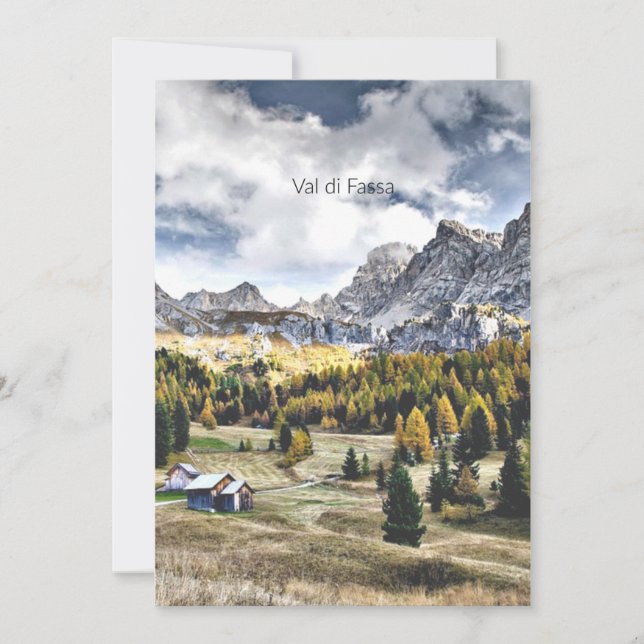 Carte Val di Fassa, Trentin, Italie (Devant)