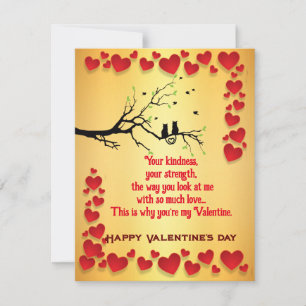 Carte Valentine Birds
