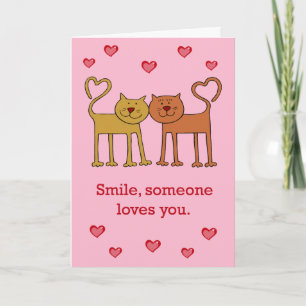 Carte Valentine Cats In Love
