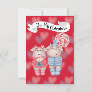Carte Valentine Chocolat Chaud Et Peppermenthe