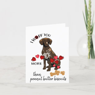 Carte Valentine de German Short Haied Pointer