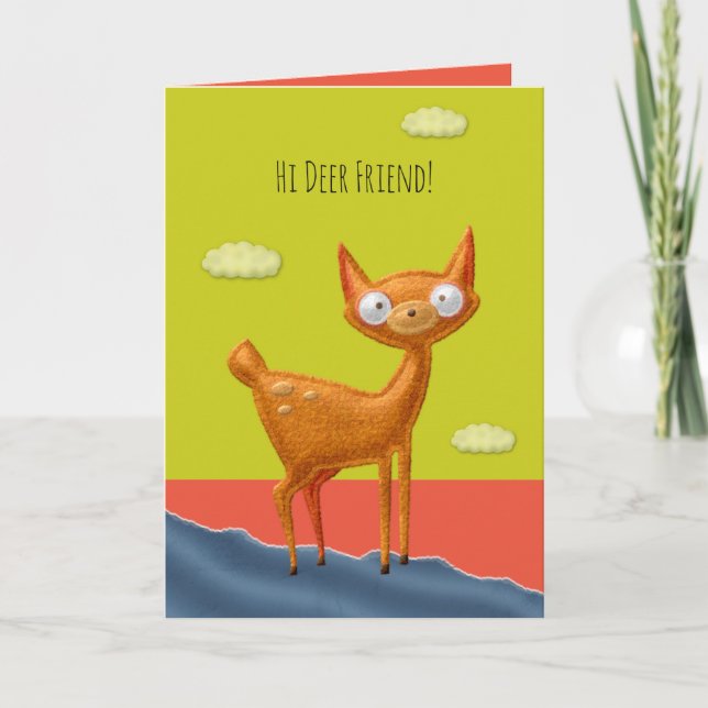 Carte Valentine de l'ami des cerfs (Devant)