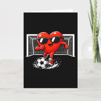 Carte Valentine Football Cœur Sport Saint-Valentin Homme