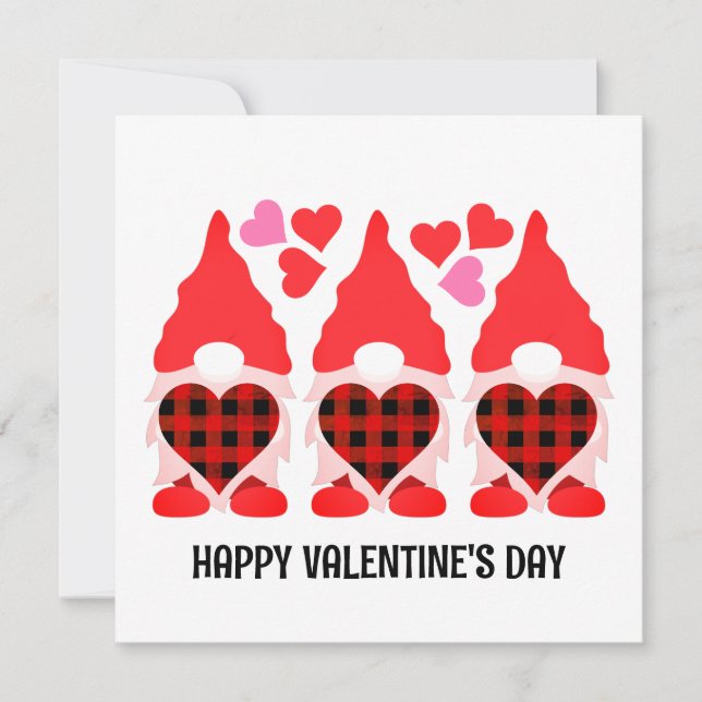 Carte VALENTINE GNOMES Bonne Saint Valentin (Devant)