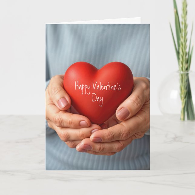 Carte Valentine Heart From Grandparent (Devant)