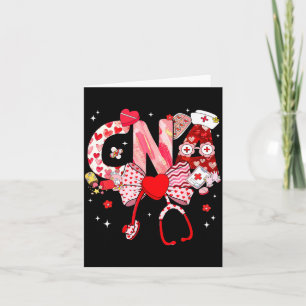 Carte Valentine Infirmière Cna Coquette Arc Stéthoscope