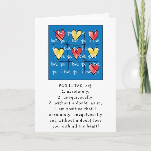 Carte Valentine JE T'AIME (Devant)