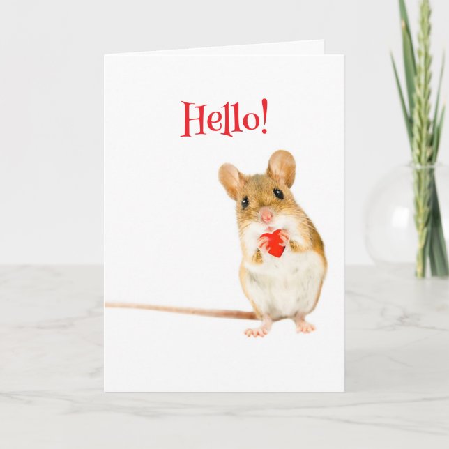 CARTE VALENTINE LIL MOUSE (Devant)
