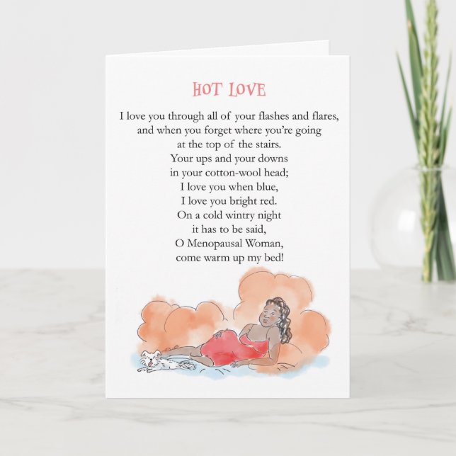 Carte Valentine Menopause (Devant)