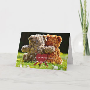 Carte Valentine Nounours